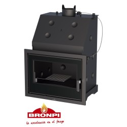 ESTUFA LEÑA HYDROBRONPI-60E-VISIÓN